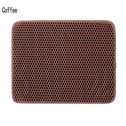 Revolutionary Double Layer Cat Litter Mat - Waterproof, Non-Slip, and Washable for Ultimate Cleanliness