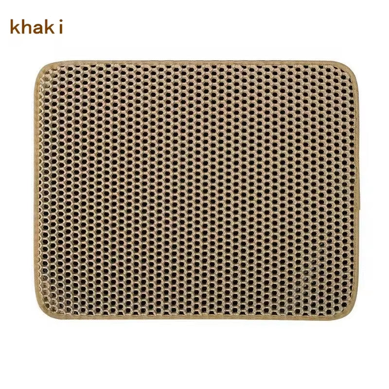 Revolutionary Double Layer Cat Litter Mat - Waterproof, Non-Slip, and Washable for Ultimate Cleanliness